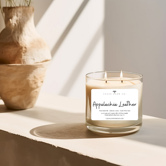 Appalachia Leather Olive Oil Wax Candle