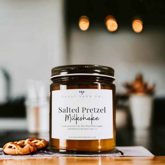 Salted Pretzel Milkshake Soy Wood Wick Candle (discontinued)