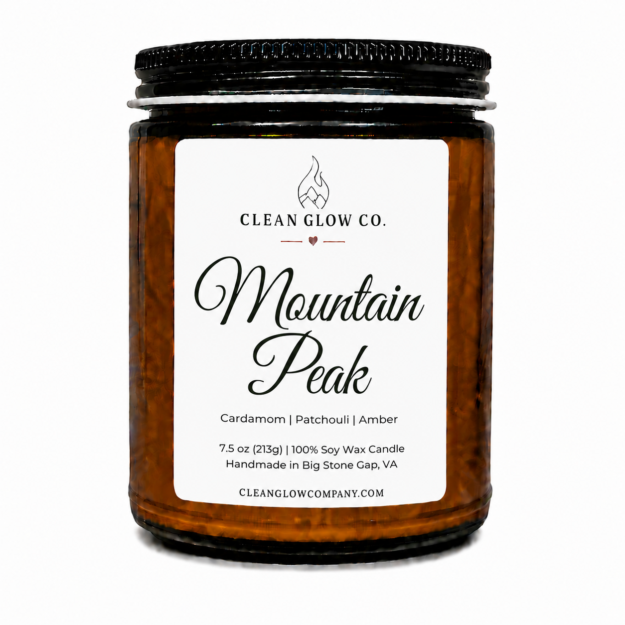 Mountain Peak Soy Wax Wood Wick Candle