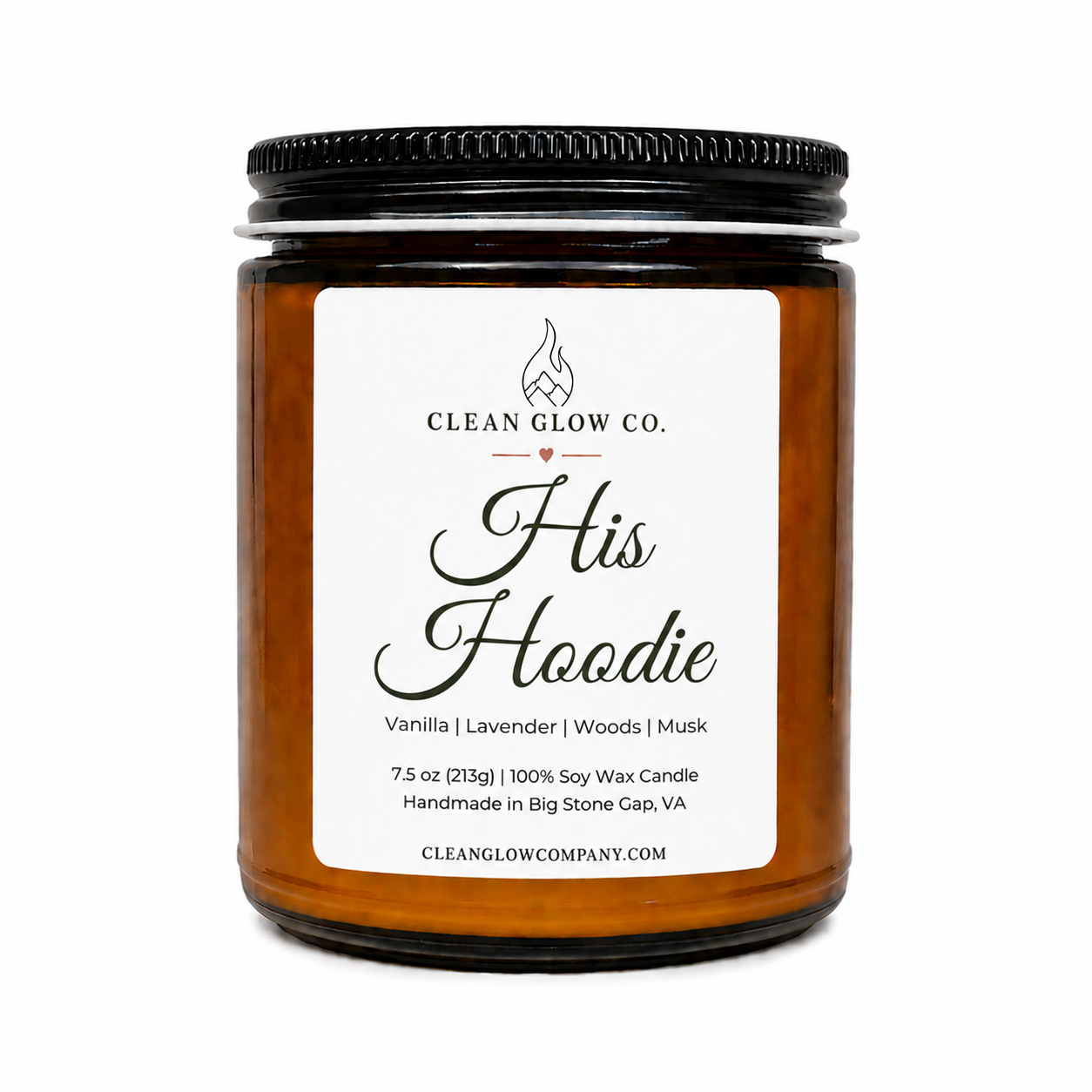 His Hoodie Soy Wood Wick Candle