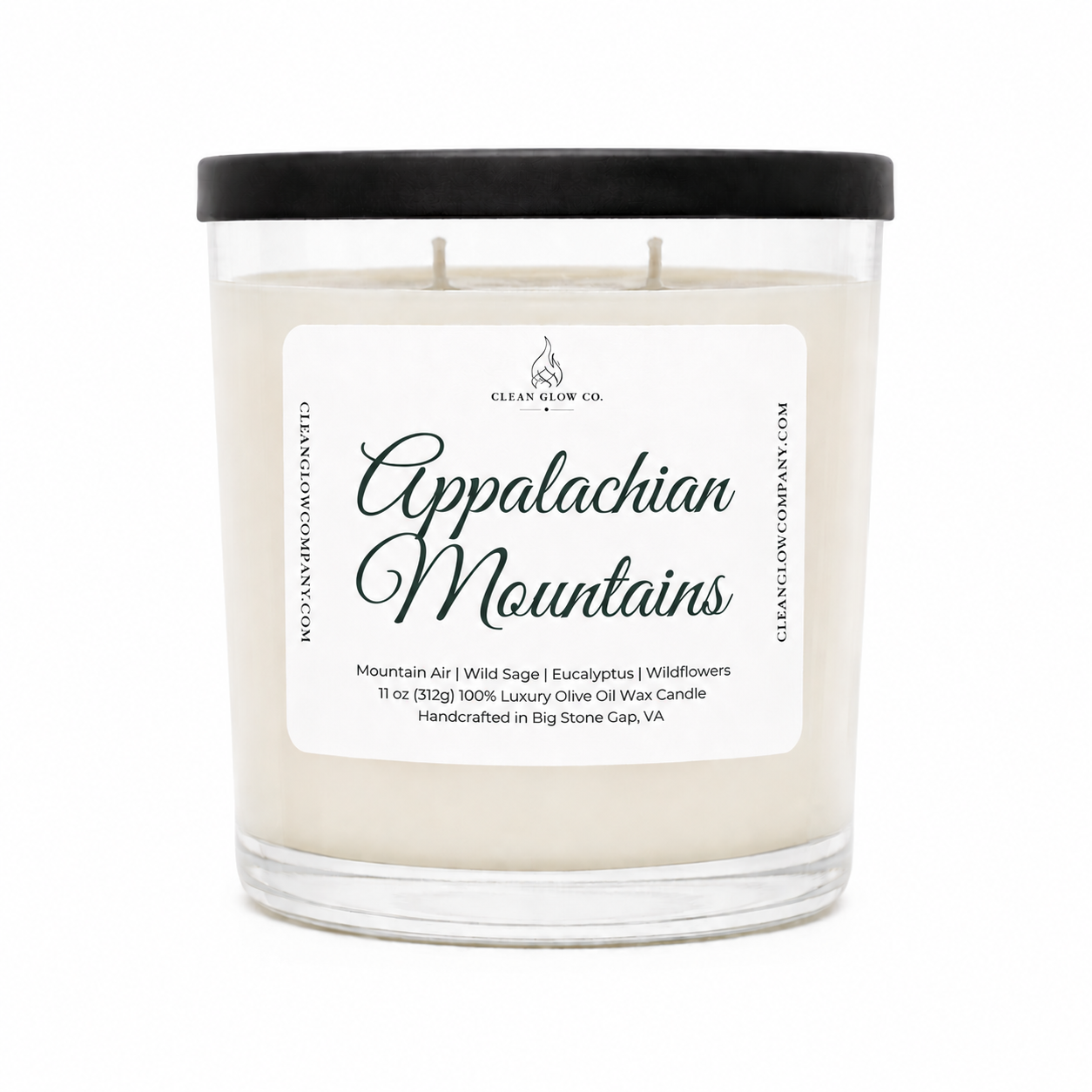 Appalachian Mountains Olive Oil Wax Candle