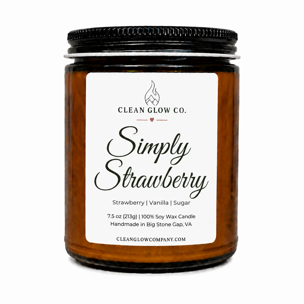 Simply Strawberry Soy Wood Wick Candle