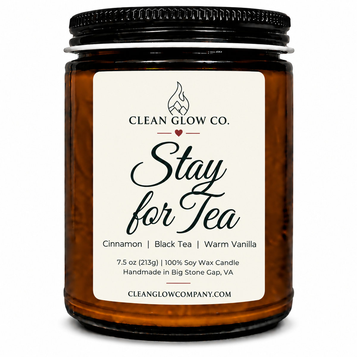 Stay for Tea Soy Wood Wick Candle