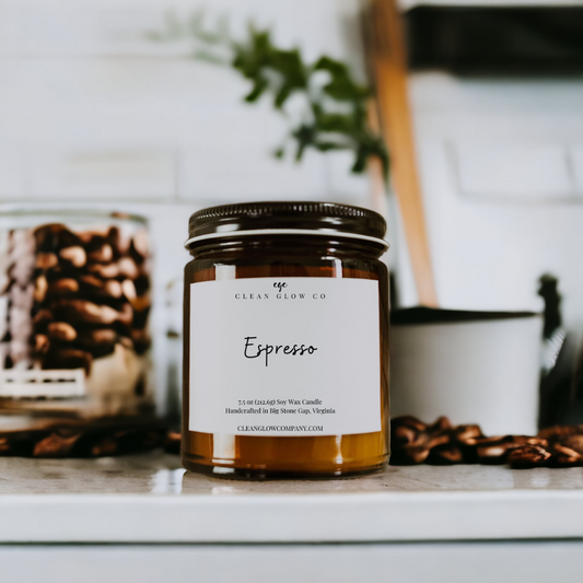 Espresso Soy Wood Wick Candle