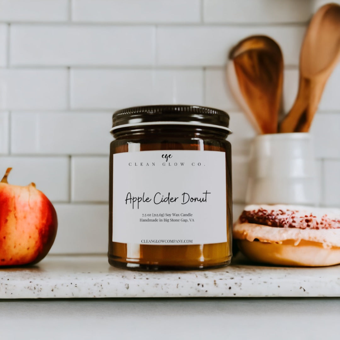 Apple Cider Donut Soy Wood Wick Candle