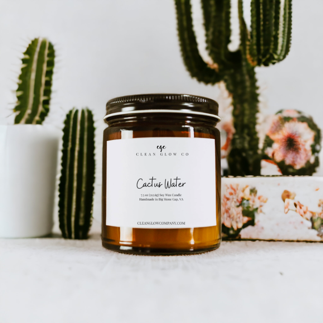 Cactus Water Soy Wood Wick Candle