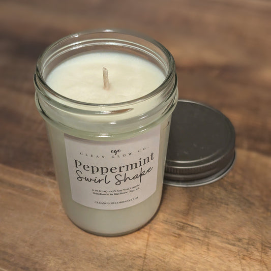 Peppermint Swirl Shake Soy Candle