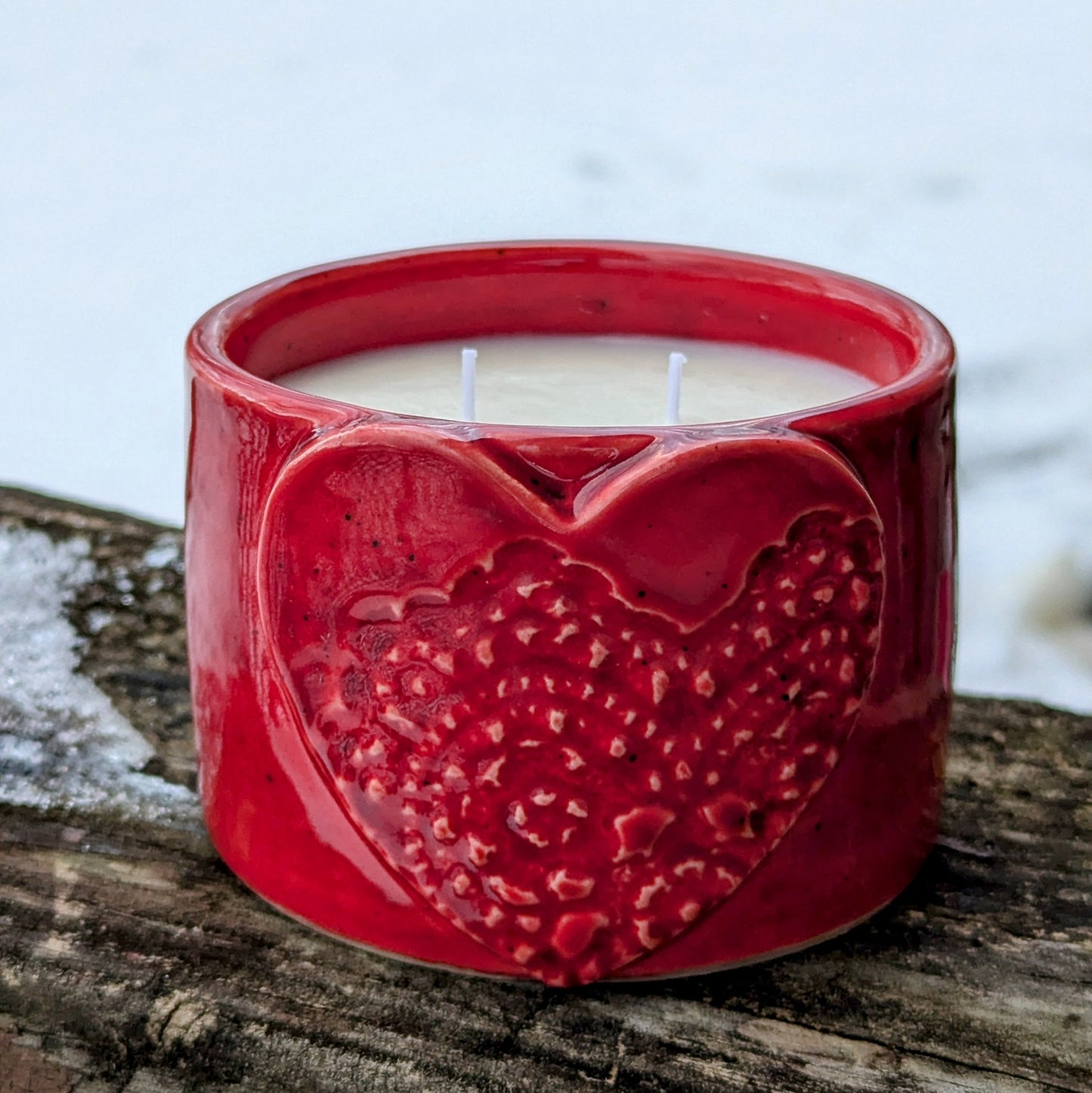 Clay Heart Soy Wax Candle PREORDER