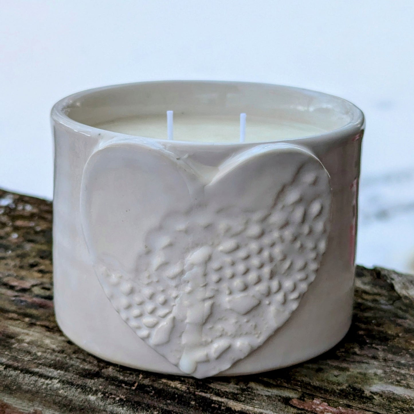 Clay Heart Soy Wax Candle PREORDER