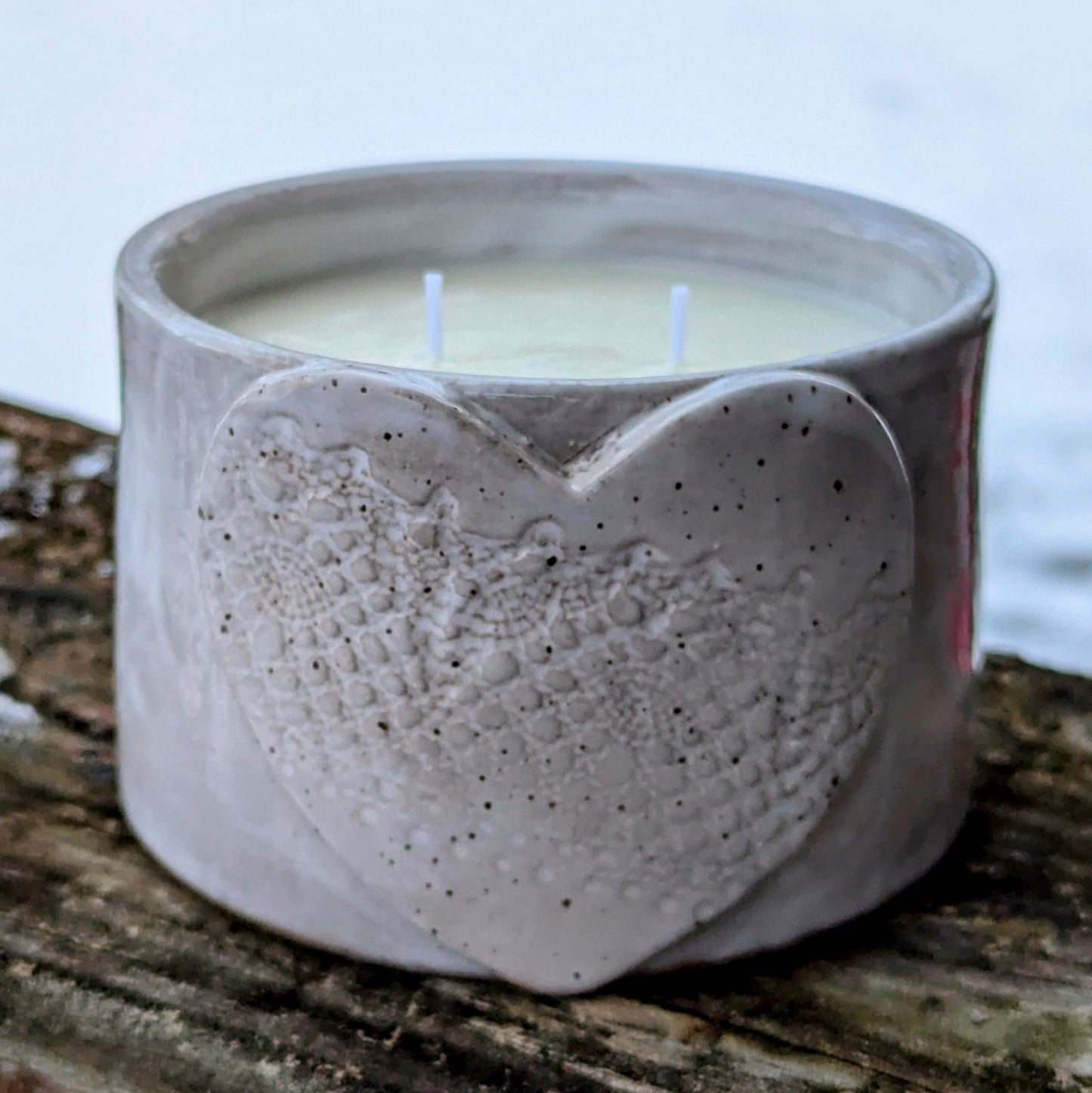 Clay Heart Soy Wax Candle PREORDER