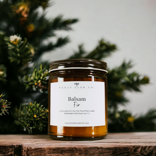 Balsam Fir Soy Wood Wick Candle