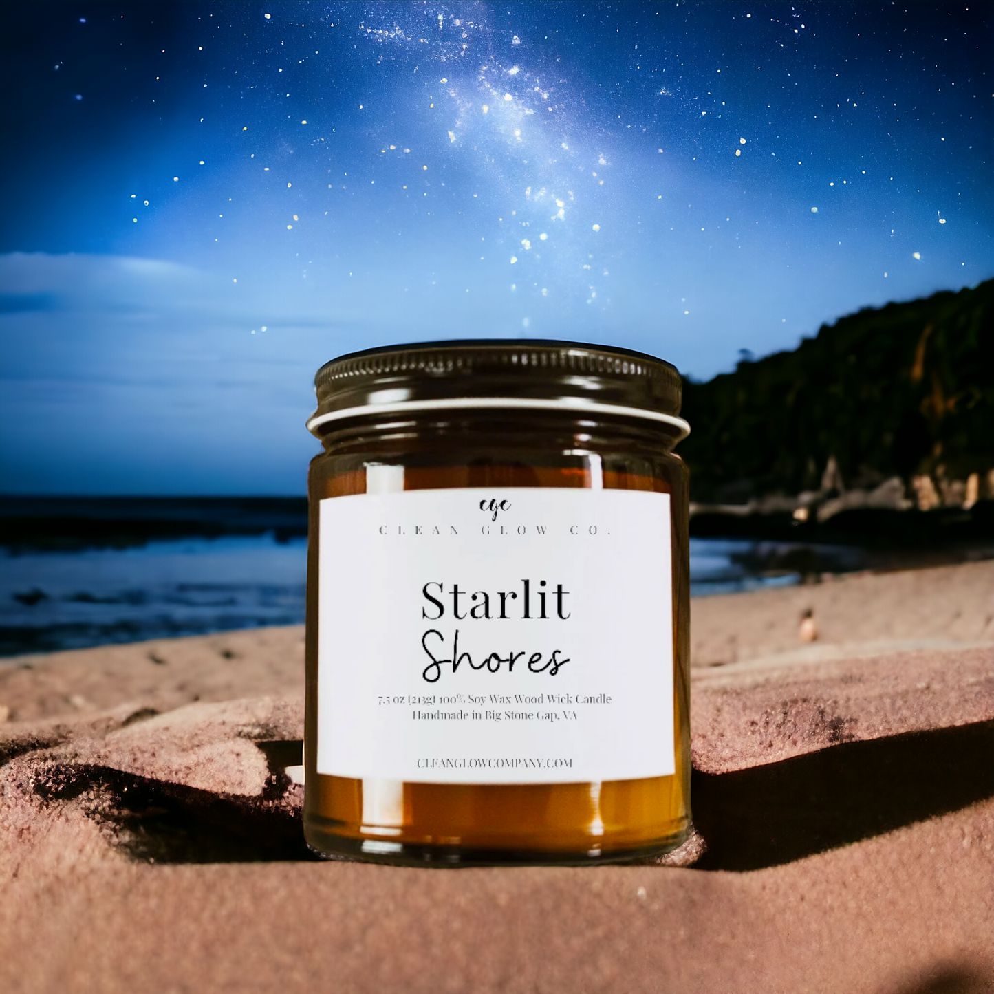 Starlit Shores Soy Wood Wick Candle