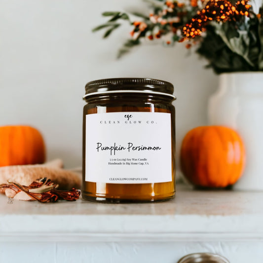 Pumpkin Persimmon Soy Wood Wick Candle