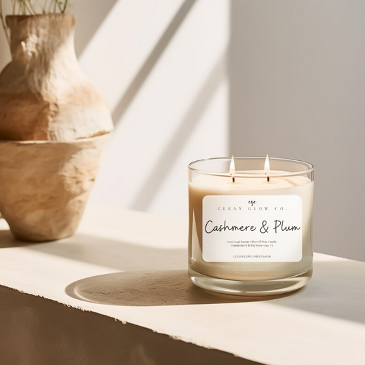 Cashmere Plum Olive Oil Wax Candle