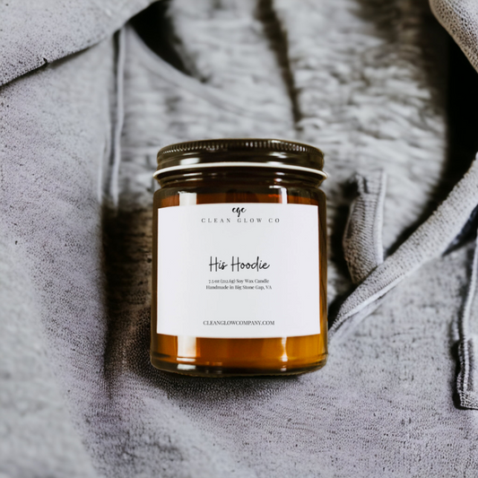 His Hoodie Soy Wood Wick Candle