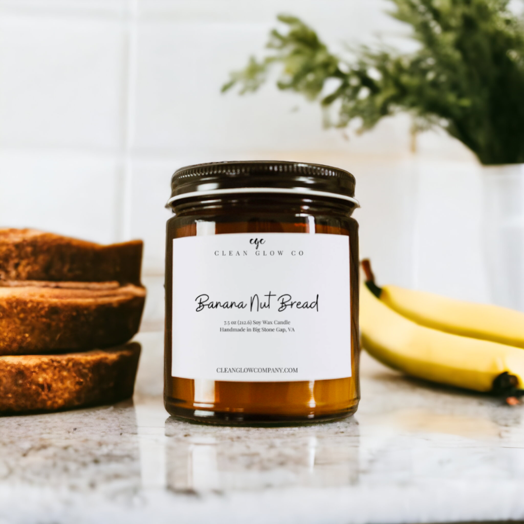 Banana Nut Bread Soy Wood Wick Candle