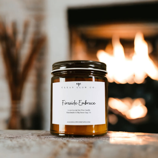 Fireside Embrace Soy Wood Wick Candle