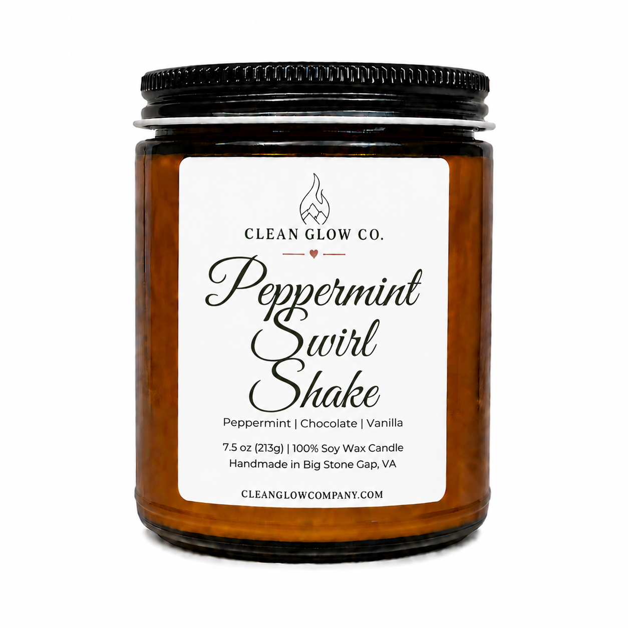 Peppermint Swirl Shake Soy Wax Candle