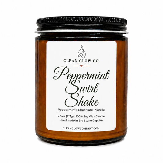 Peppermint Swirl Shake Soy Wax Candle