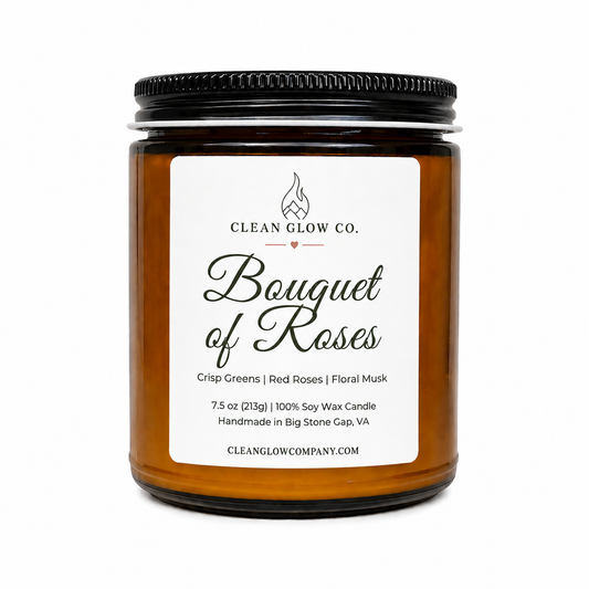 Bouquet of Roses Soy Wood Wick Candle