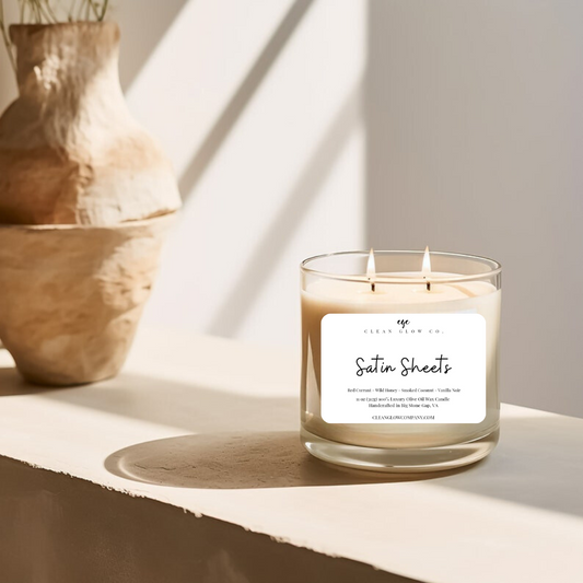 Satin Sheets Olive Oil Wax Candle