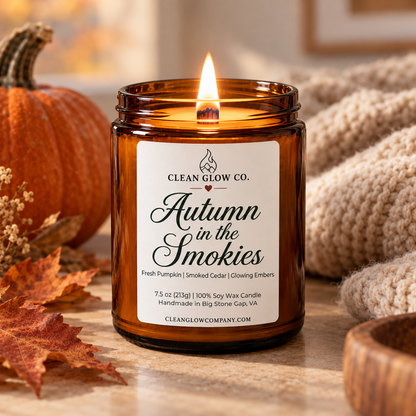 Autumn in the Smokies Soy Wood Wick Candle
