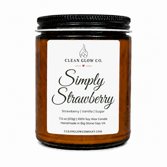 Simply Strawberry Soy Wood Wick Candle