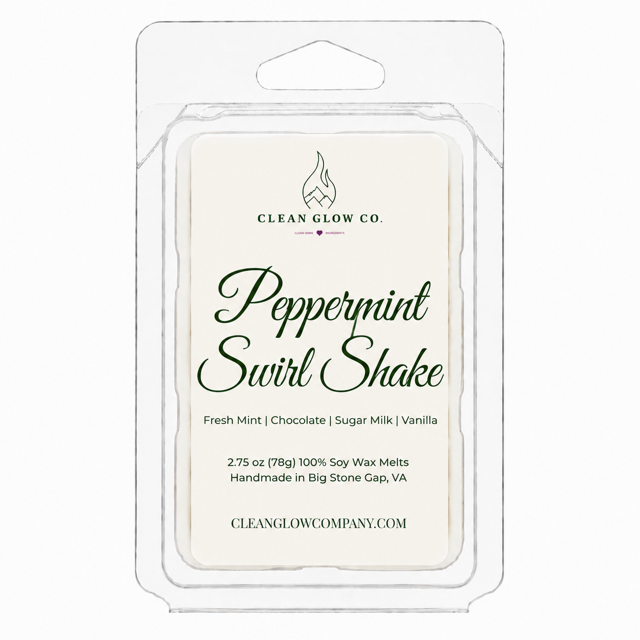 Peppermint Swirl Shake Soy Wax Melt