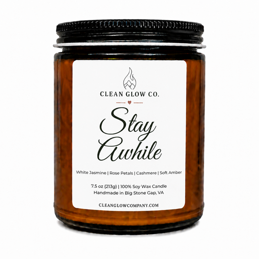 Stay Awhile Soy Wood Wick Candle